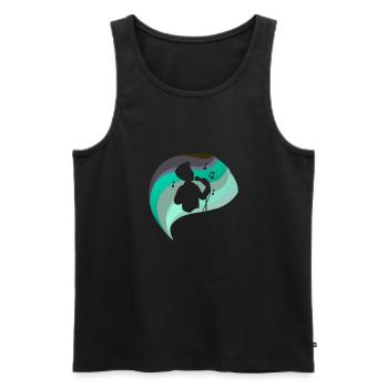 Karaoke Tenor Jazz - Men's Premium Organic Tank Top - black - Front - Michal (187cm)