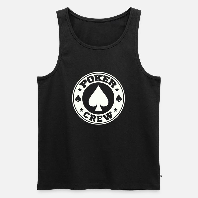 poker crew - Männer Premium Bio Tank Top - Schwarz