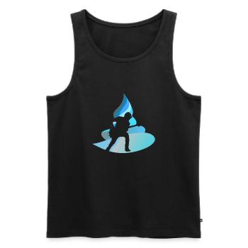 Hardrock Gitarre Gitarrist - Männer Premium Bio Tank Top - Schwarz - Vorne - Michal (187cm)
