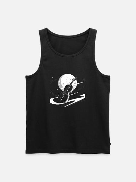 Violin - Men's Premium Organic Tank Top - black