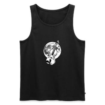 Violin - Men's Premium Organic Tank Top - black - Front - Michal (187cm)