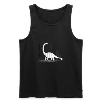 Dinosaurs dinosaurs dinosaurs brachiosaurs - Men's Premium Organic Tank Top - black - Front - AI Model Male 178 light (178cm)