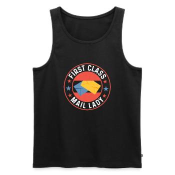 First Class Mail Lady Mail Postal Worker - Männer Premium Bio Tank Top - Schwarz - Vorne - Michal (187cm)