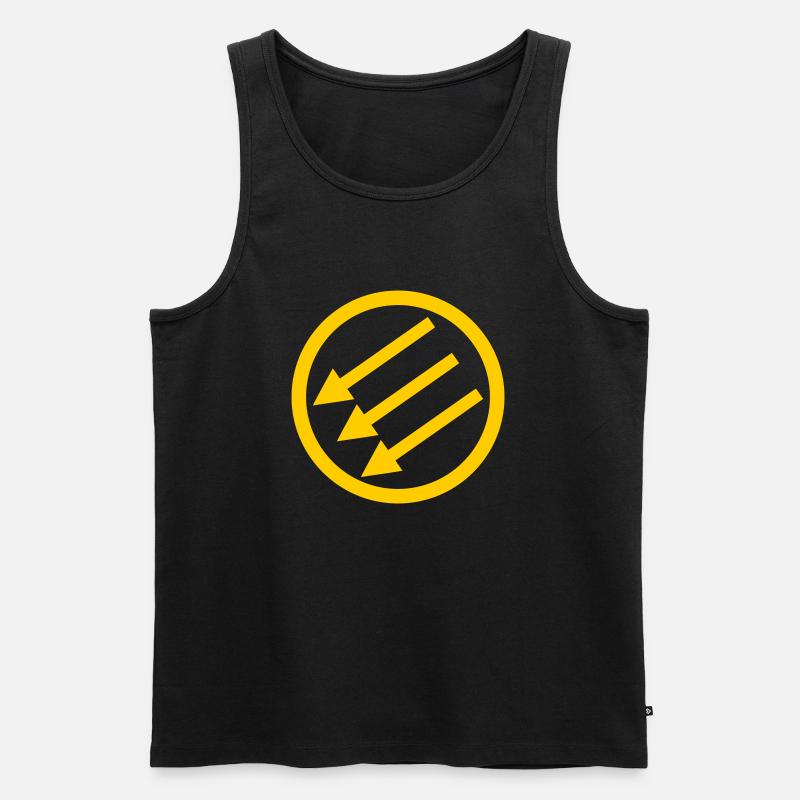 Järnfronten / Eiserne Front / Iron Front - Männer Premium Bio Tank Top - Schwarz