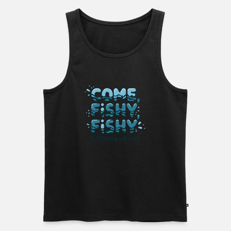 come fishy fishy - Männer Premium Bio Tank Top - Schwarz