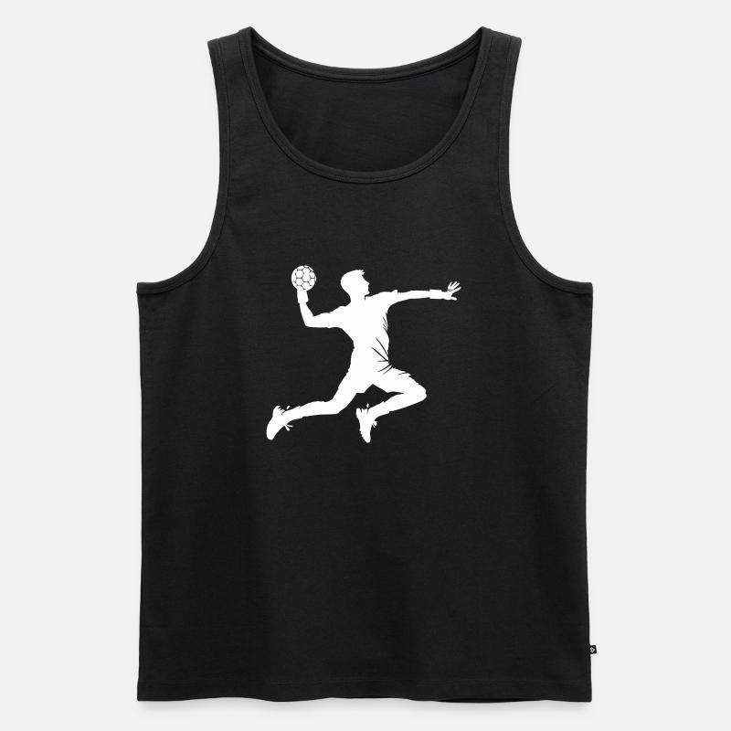 handball - Männer Premium Bio Tank Top - Schwarz