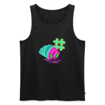 PRIMITIVE DOMAIN - Men's Premium Organic Tank Top - black - Front - AI Model Male 178 light (178cm)