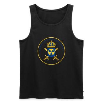 Das schwedische Atomwaffenprogramm - Männer Premium Bio Tank Top - Schwarz - Vorne - AI Model Male 178 light (178cm)