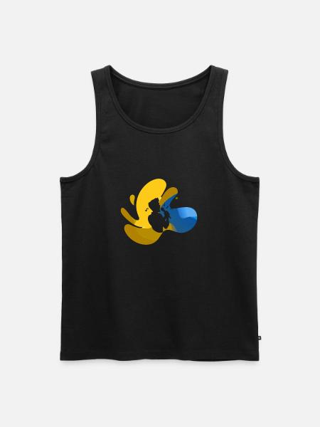 Stimme Jazz Singen - Männer Premium Bio Tank Top - Schwarz