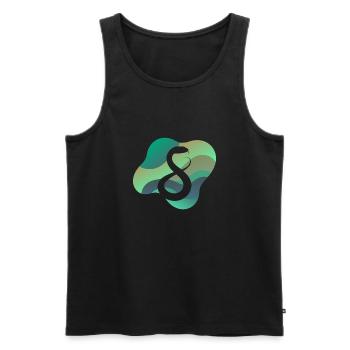 Snakes Snake Snake Eggs - Men's Premium Organic Tank Top - black - Front - AI Model Male 178 light (178cm)