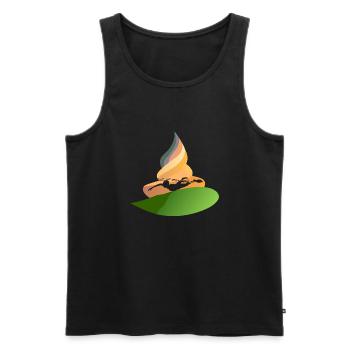 Schwimmer Brustschwimmen Schwimmen - Männer Premium Bio Tank Top - Schwarz - Vorne - Michal (187cm)