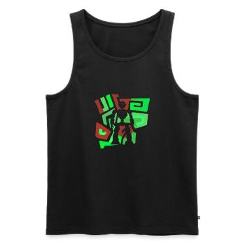 Roboter Informatik Maschine - Männer Premium Bio Tank Top - Schwarz - Vorne - Michal (187cm)