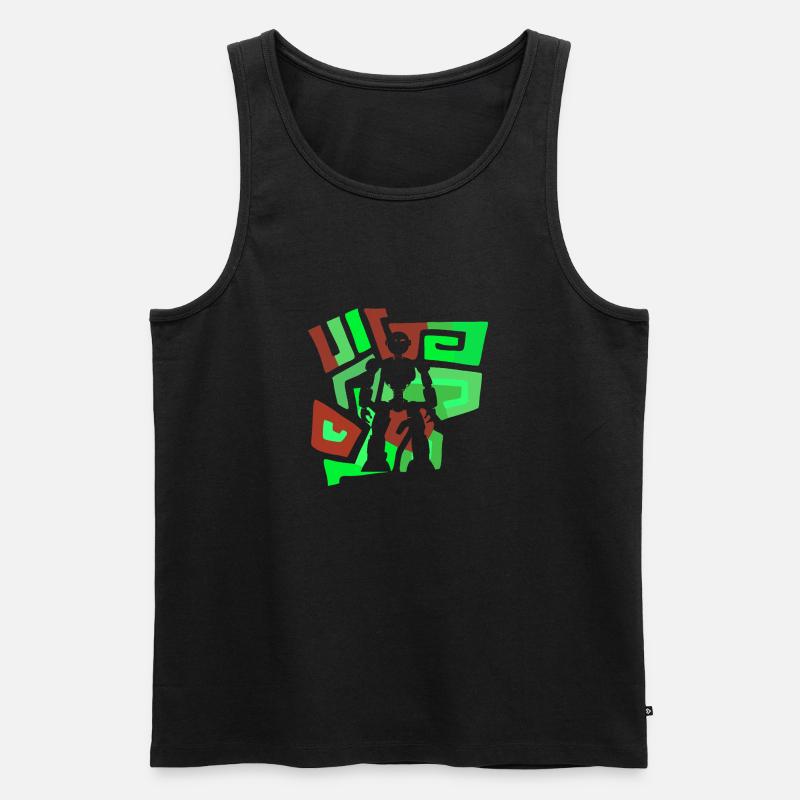 Robot Informatics Machine - Men's Premium Organic Tank Top - black