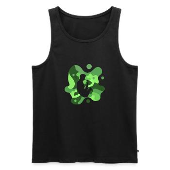 Jazz Brass Band Music - Men's Premium Organic Tank Top - black - Front - Michal (187cm)