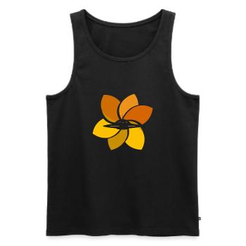 Mars Ufo - Men's Premium Organic Tank Top - black - Front - AI Model Male 178 light (178cm)