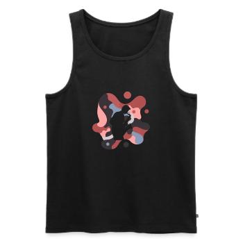 Jazz Orléans - Débardeur bio Premium Homme - noir - Devant - Michal (187cm)