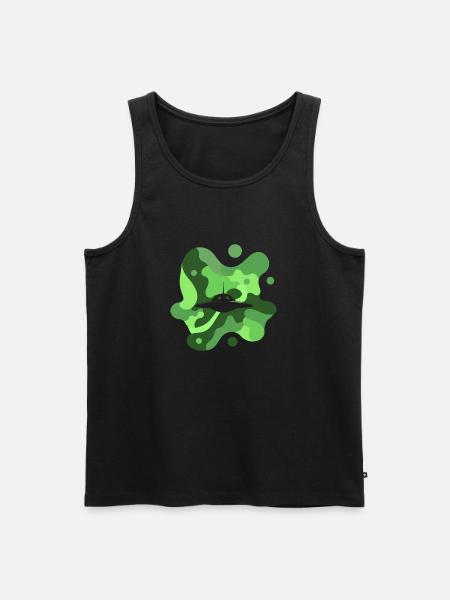 Ufo Mars Space - Men's Premium Organic Tank Top - black