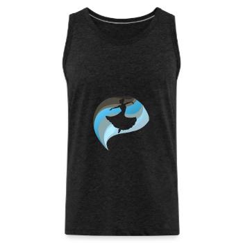Dance Sport Modern Dance Class - Men's Premium Organic Tank Top - charcoal grey - Front - Alexander (188cm)