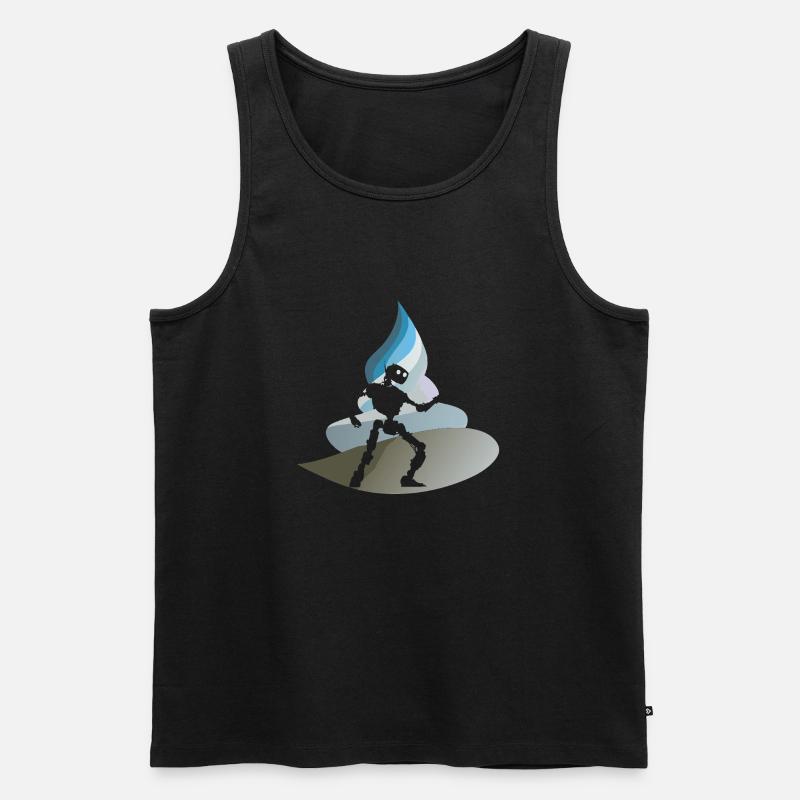 Robot Cyborg Tech - Débardeur bio Premium Homme - noir