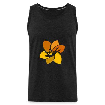 Swimming Snorkeling Diving Goggles - Men's Premium Organic Tank Top - charcoal grey - Front - Alexander (188cm)