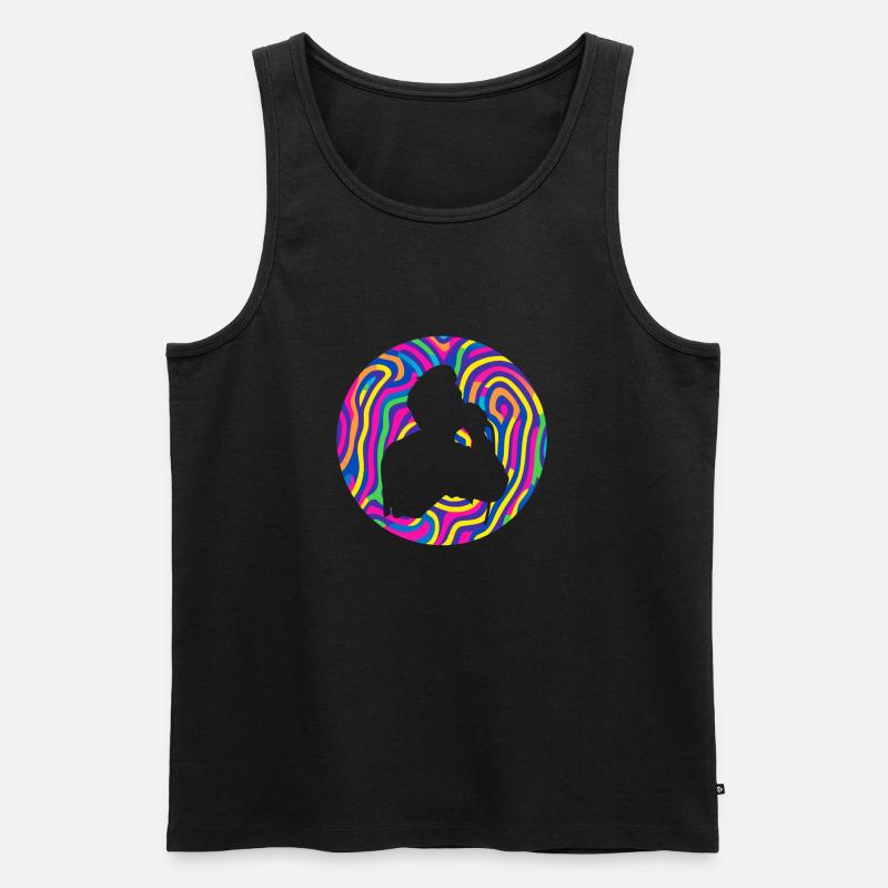 Stimme Karaoke Chor - Männer Premium Bio Tank Top - Schwarz