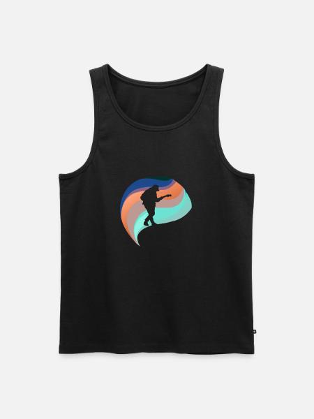 Elektrogitarre Heavy - Männer Premium Bio Tank Top - Schwarz