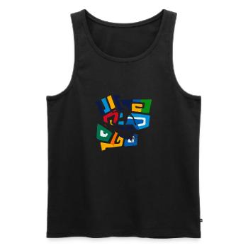 Surfer Surfboard Surfergirl - Männer Premium Bio Tank Top - Schwarz - Vorne - Michal (187cm)