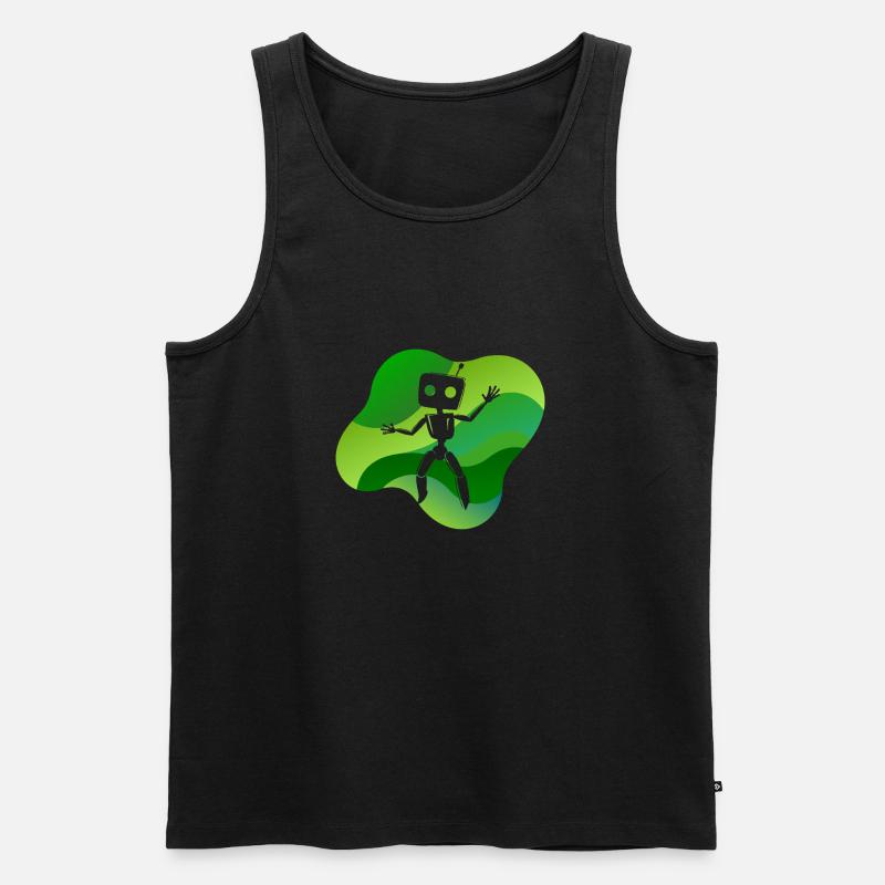 Robotique Robot Tech - Débardeur bio Premium Homme - noir
