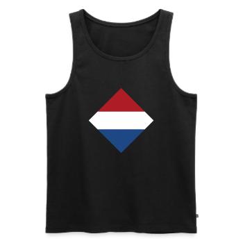 Pays-Bas - Débardeur bio Premium Homme - noir - Devant - Michal (187cm)