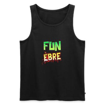FUN ÈBRE ! - Débardeur bio Premium Homme - noir - Devant - Michal (187cm)