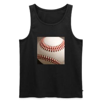 Base-ball - Débardeur bio Premium Homme - noir - Devant - Michal (187cm)