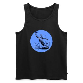 Goalkeeper - Men's Premium Organic Tank Top - black - Front - Michal (187cm)