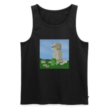 Dartmoor Walk #1 - Men's Premium Organic Tank Top - black - Front - Michal (187cm)