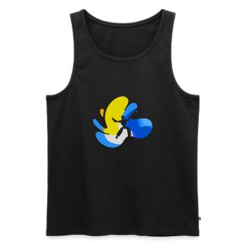 Dance Sport Modern Dance Couple - Men's Premium Organic Tank Top - black - Front - AI Model Male 178 light (178cm)