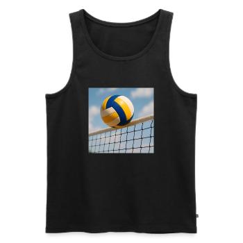 Sport - Volley-ball - Débardeur bio Premium Homme - noir - Devant - Michal (187cm)