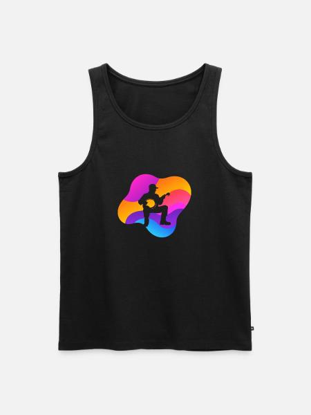 Banjo Dixieland - Männer Premium Bio Tank Top - Schwarz
