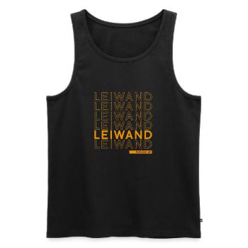 Leiwand, Leiwand, Leiwand - Männer Premium Bio Tank Top - Schwarz - Vorne - AI Model Male 178 light (178cm)