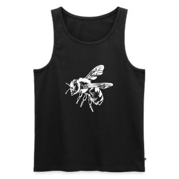 Bee Beekeeper Graphic - Men's Premium Organic Tank Top - black - Front - Michal (187cm)