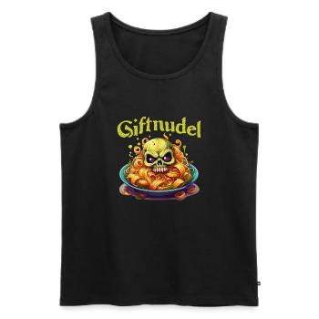 Giftnudel - Männer Premium Bio Tank Top - Schwarz - Vorne - Michal (187cm)