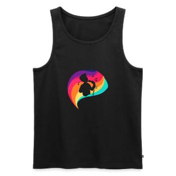 Gesang Singen Karaoke - Männer Premium Bio Tank Top - Schwarz - Vorne - Michal (187cm)