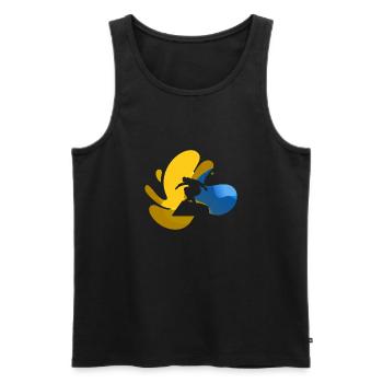 Parkour Akrobatik Hindernis - Männer Premium Bio Tank Top - Schwarz - Vorne - Michal (187cm)