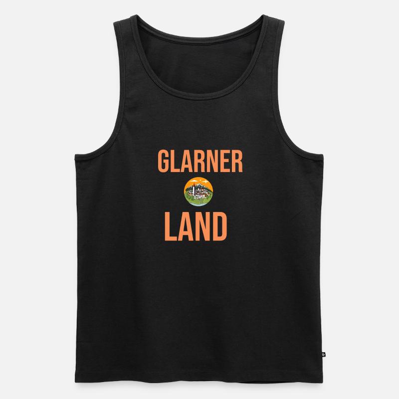 Glarus Gift Idea Glarus - Men's Premium Organic Tank Top - black