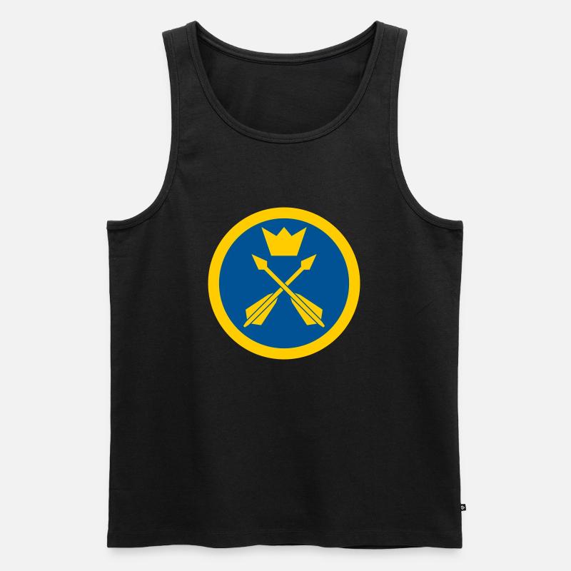 Luftwaffe von Dalarna - Männer Premium Bio Tank Top - Schwarz