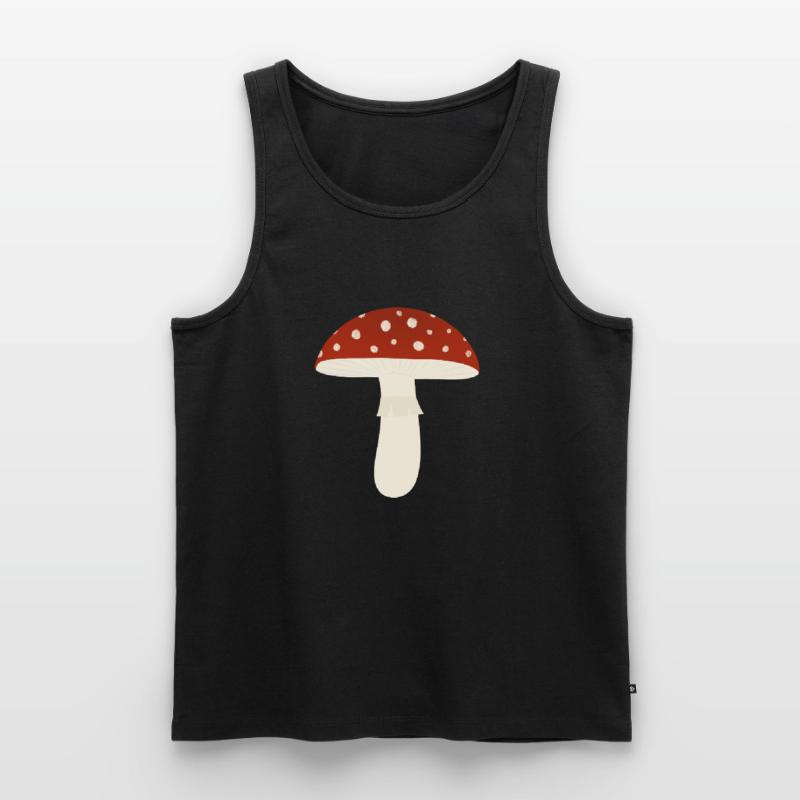 Toadstool Fly Agaric Mushroom Men's Premium Organic Tank Top