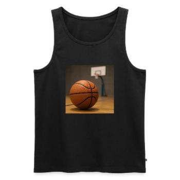 Sports - Basketball - Débardeur bio Premium Homme - noir - Devant - Michal (187cm)