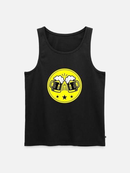 Beer Party Icon - Men's Premium Organic Tank Top - black