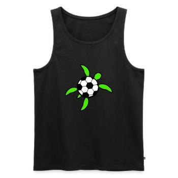 Turtle Soccer Ball Playing Club Fan Hobby - Men's Premium Organic Tank Top - black - Front - Michal (187cm)