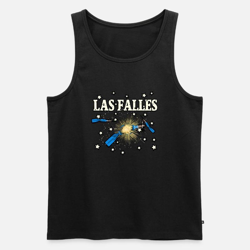 Falles Truenos - Männer Premium Bio Tank Top - Schwarz