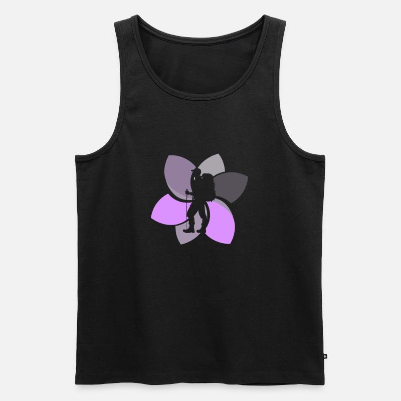 Wanderung - Männer Premium Bio Tank Top - Schwarz