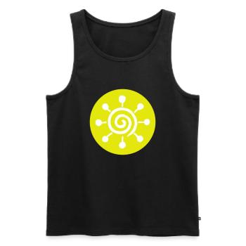 Sonne Symbol - Männer Premium Bio Tank Top - Schwarz - Vorne - AI Model Male 178 light (178cm)